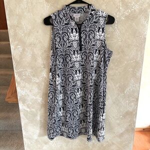 Tommy Bahama Black and White Floral Dress